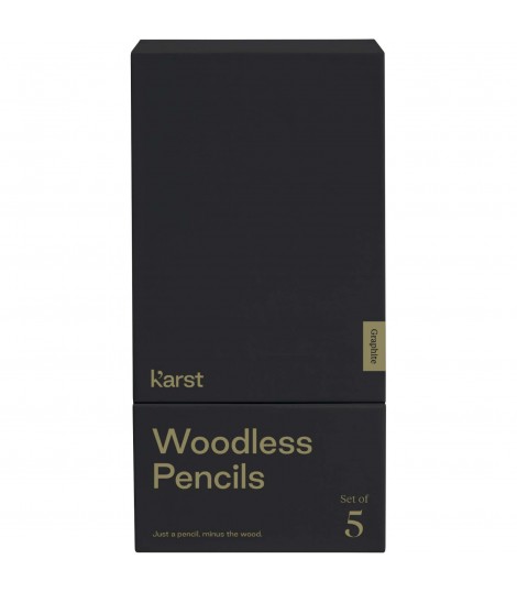 Set de 5 lapices de grafito 2B sin madera K arst