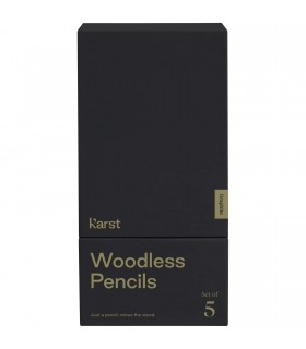 Set de 5 lapices de grafito 2B sin madera K arst