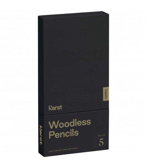 Set de 5 lapices de grafito 2B sin madera K arst