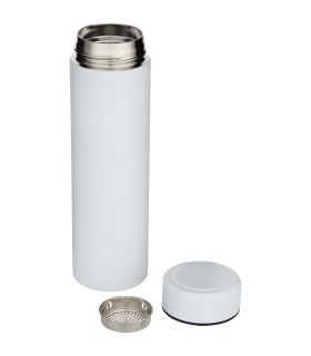 Termo de acero inoxidable de doble pared de 450 ml con colador de te Taylor