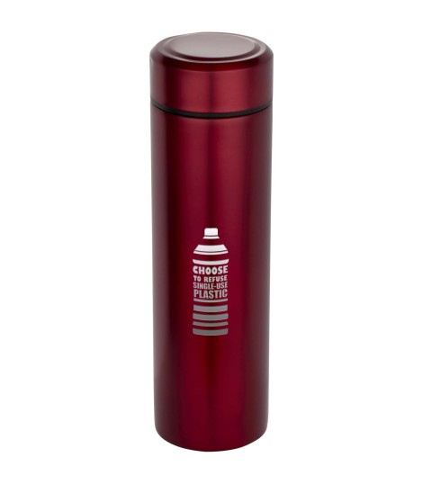 Termo de acero inoxidable de doble pared de 450 ml con colador de te Taylor