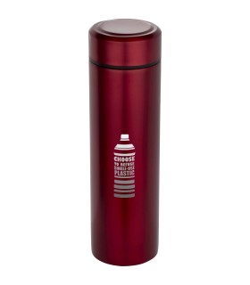 Termo de acero inoxidable de doble pared de 450 ml con colador de te Taylor