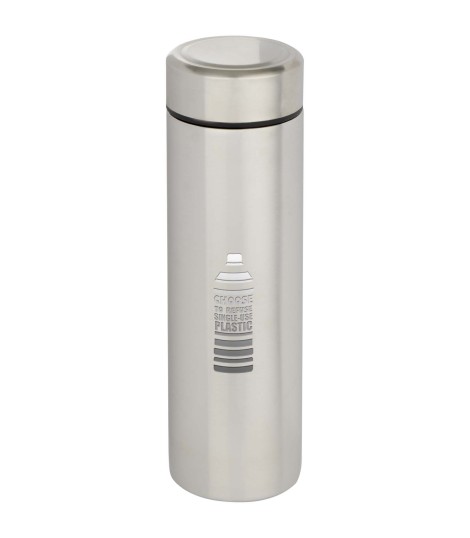 Termo de acero inoxidable de doble pared de 450 ml con colador de te Taylor