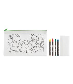Estuche infantil con 4 lapices