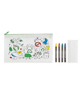 Estuche infantil con 4 lapices
