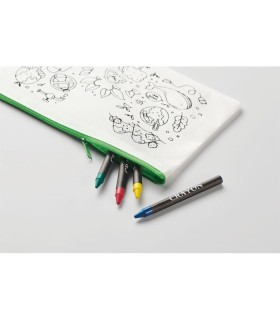 Estuche infantil con 4 lapices