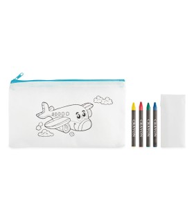 Estuche infantil con 4 lapices