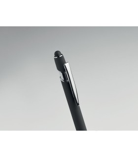 Boligrafo de aluminio gomoso