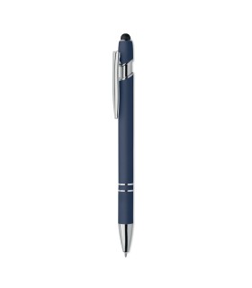 Boligrafo de aluminio gomoso