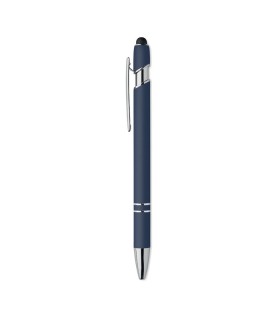 Boligrafo de aluminio gomoso