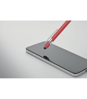 Boligrafo de aluminio gomoso