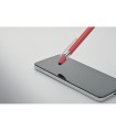 Boligrafo de aluminio gomoso