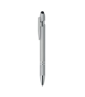 Boligrafo de aluminio gomoso