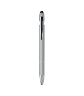 Boligrafo de aluminio gomoso