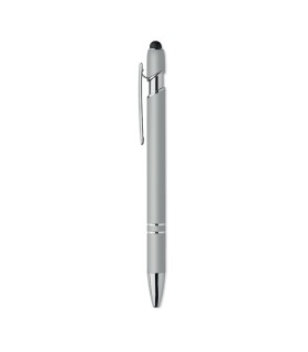 Boligrafo de aluminio gomoso