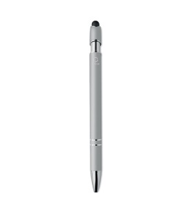 Boligrafo de aluminio gomoso