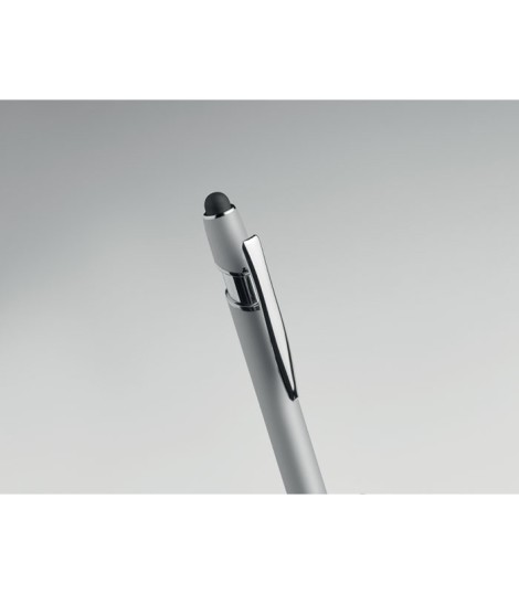 Boligrafo de aluminio gomoso