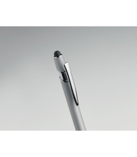 Boligrafo de aluminio gomoso