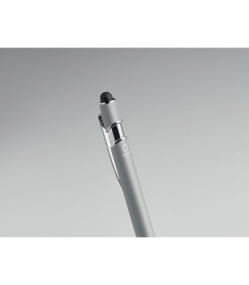Boligrafo de aluminio gomoso