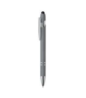 Boligrafo de aluminio gomoso