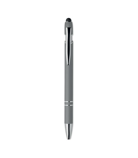 Boligrafo de aluminio gomoso