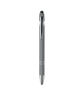 Boligrafo de aluminio gomoso