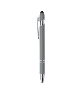 Boligrafo de aluminio gomoso