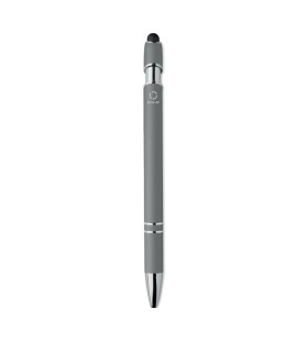 Boligrafo de aluminio gomoso