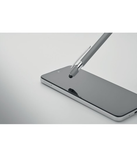 Boligrafo de aluminio gomoso
