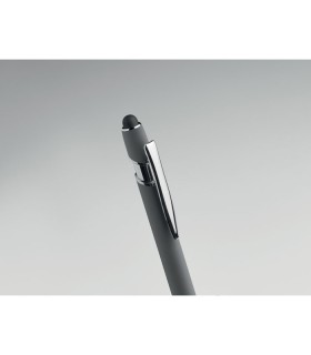 Boligrafo de aluminio gomoso