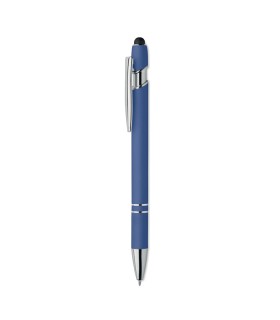 Boligrafo de aluminio gomoso