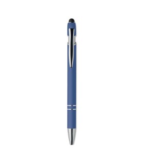Boligrafo de aluminio gomoso