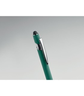 Boligrafo de aluminio gomoso