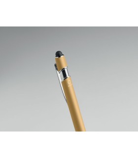 Boligrafo de aluminio gomoso
