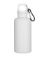 Botella de 400 ml de color liso de plastico reciclado con certificado RCS y mosqueton Oregon
