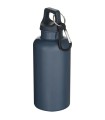 Botella de 400 ml de color liso de plastico reciclado con certificado RCS y mosqueton Oregon