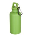 Botella de 400 ml de color liso de plastico reciclado con certificado RCS y mosqueton Oregon