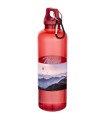 Bidon de 750 ml de plastico reciclado con certificado RCS y mosqueton Oregon