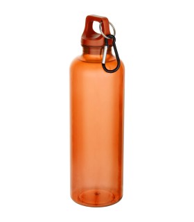Bidon de 750 ml de plastico reciclado con certificado RCS y mosqueton Oregon