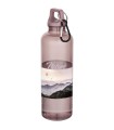 Bidon de 750 ml de plastico reciclado con certificado RCS y mosqueton Oregon