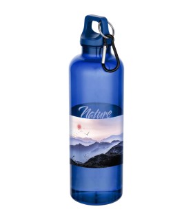 Bidon de 750 ml de plastico reciclado con certificado RCS y mosqueton Oregon