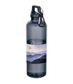 Bidon de 750 ml de plastico reciclado con certificado RCS y mosqueton Oregon