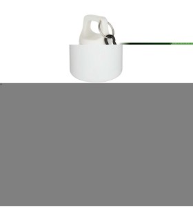 Botella de 750 ml con mosqueton en color liso de plastico reciclado con certificado RCS Oregon