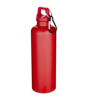 Botella de 750 ml con mosqueton en color liso de plastico reciclado con certificado RCS Oregon