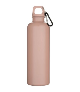 Botella de 750 ml con mosqueton en color liso de plastico reciclado con certificado RCS Oregon