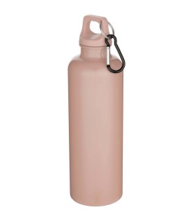 Botella de 750 ml con mosqueton en color liso de plastico reciclado con certificado RCS Oregon