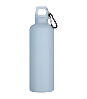 Botella de 750 ml con mosqueton en color liso de plastico reciclado con certificado RCS Oregon