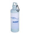 Botella de 750 ml con mosqueton en color liso de plastico reciclado con certificado RCS Oregon