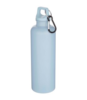 Botella de 750 ml con mosqueton en color liso de plastico reciclado con certificado RCS Oregon