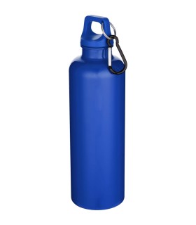 Botella de 750 ml con mosqueton en color liso de plastico reciclado con certificado RCS Oregon